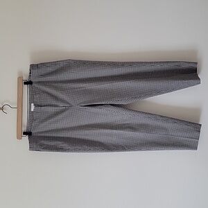 J Jill Black Tan Check Ankle/Cropped Pants Size 18W